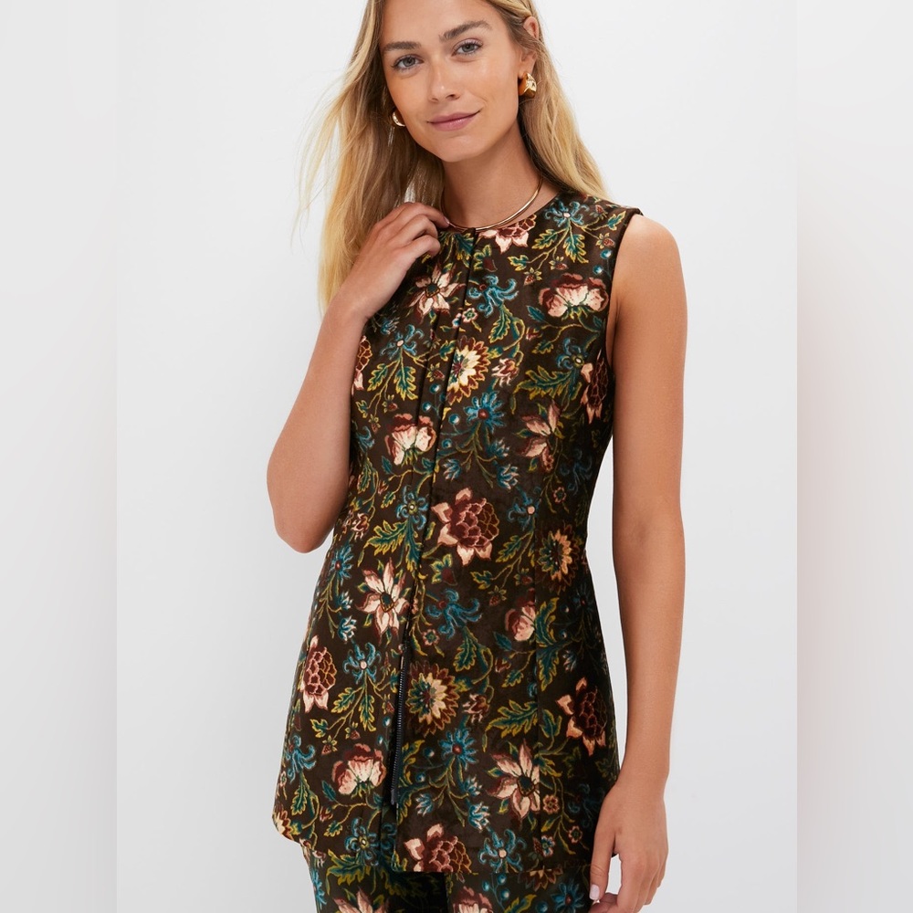 NWT Tuckernuck Hazel Moonflower Velvet Rhoda Tunic Top